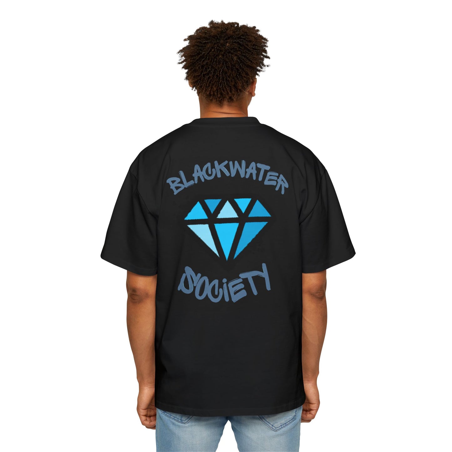 The Blacwater Society Diamond Men’s  Premium Oversized T‑Shirt